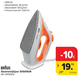 Carrefour Braun Stoomstrijkijzer SI1009OR aanbieding