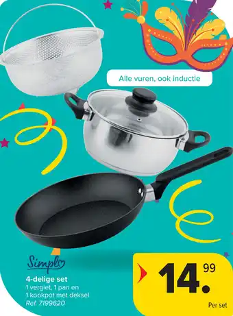 Carrefour Simply 4 Delige set aanbieding