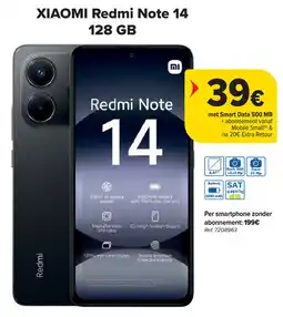 Carrefour Xiaomi Redmi Note 14 128 GB aanbieding