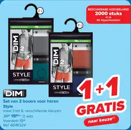 Carrefour Set van 2 boxers voor heren Style aanbieding