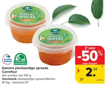 Carrefour Market Gamma plantaardige spreads Carrefour aanbieding