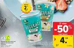 Carrefour Market Plantaardig alternatief voor yoghurt met kokosmelk Carrefour aanbieding