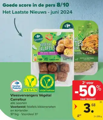 Carrefour Market Vleesvervangers Végétal Carrefour aanbieding