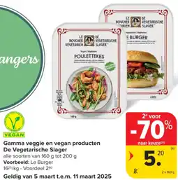 Carrefour Market Gamma veggie en vegan producten De Vegetarische Slager aanbieding