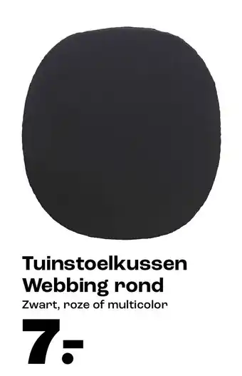 Kwantum Tuinstoelkussen Webbing rond aanbieding