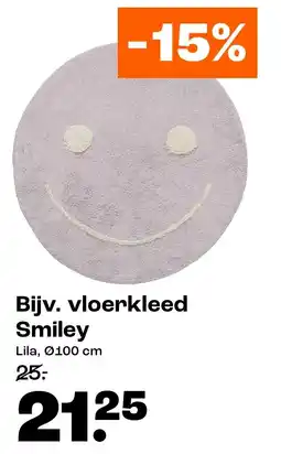 Kwantum vloerkleed Smiley aanbieding