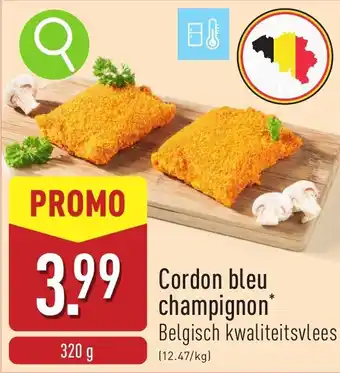 ALDI Cordon bleu champignon aanbieding