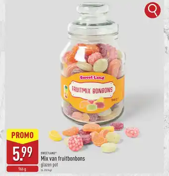 ALDI Sweetland Mix van fruitbonbons aanbieding