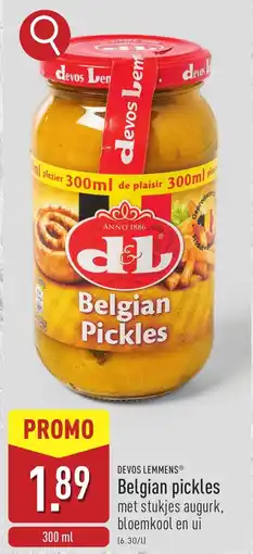 ALDI Devos lemmens Belgian pickles aanbieding