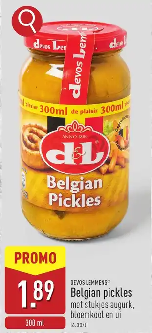 ALDI Devos lemmens Belgian pickles aanbieding