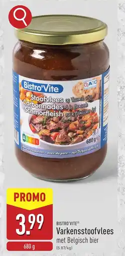 ALDI Bistro'vite Varkensstoofvlees aanbieding