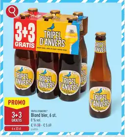 ALDI Tripel d'anvers Blond bier, 6 st. aanbieding