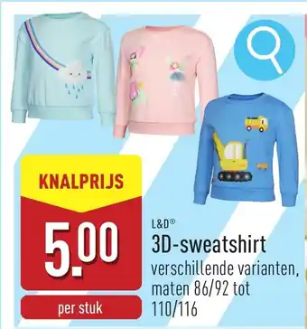 ALDI L&d 3D-sweatshirt aanbieding