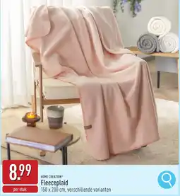 ALDI Home creation Fleeceplaid aanbieding