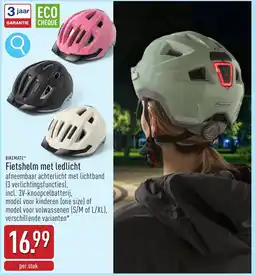 ALDI Bikemate Fietshelm met ledlicht aanbieding