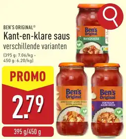 ALDI Ben's Original Kant en klare Saus aanbieding