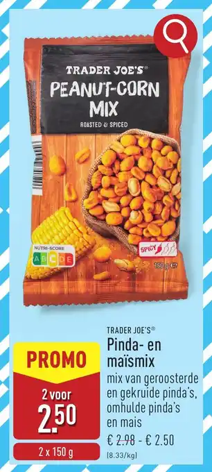 ALDI Trader joe's Pinda en maïsmix aanbieding