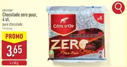 ALDI Côte d'Or Chocolade zero puur aanbieding