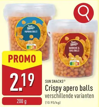 ALDI Sun Snacks Crispy apero balls aanbieding