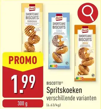 ALDI Biscotto Spritskoeken aanbieding