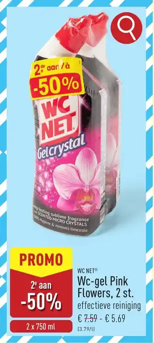 ALDI Wc net Wc-gel Pink Flowers aanbieding