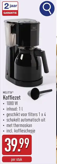 ALDI Melitta Koffiezet aanbieding