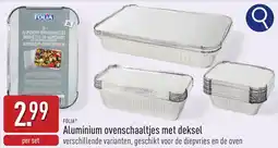 ALDI Folia Aluminium ovenschaaltjes met deksel aanbieding