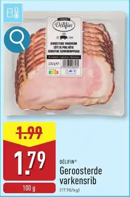 ALDI Délifin Geroosterde Varkensrib aanbieding