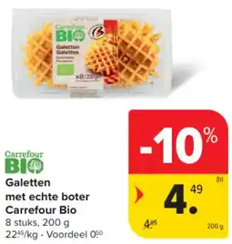 Carrefour Market Galetten Met Echte Boter Carrefour Bio aanbieding