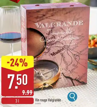 ALDI Vin rouge Valgrande aanbieding