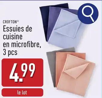 ALDI Crofton Essuies de cuisine en microfibre aanbieding