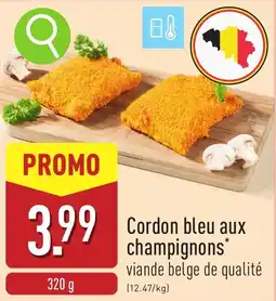 ALDI Cordon bleu aux champignons aanbieding