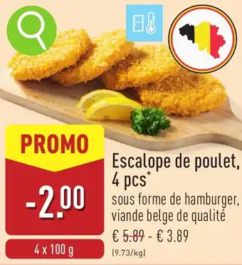 ALDI Escalope de poulet aanbieding