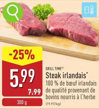 ALDI Grill Time Steak irlandais aanbieding