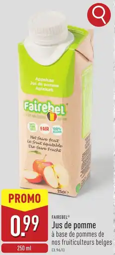 ALDI Fairebel Jus de pomme aanbieding