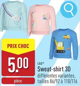 ALDI L&D Sweat-shirt 3D aanbieding