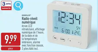 ALDI Krontaler radio réveil numérique aanbieding