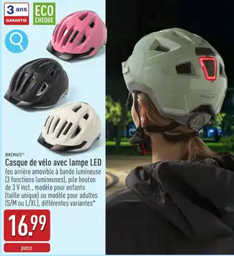 ALDI Bikemate casque de vélo avec lampe LED aanbieding