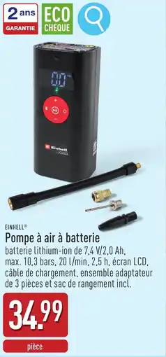 ALDI Einhell pompe à air à batterie aanbieding