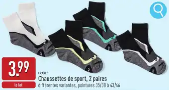 ALDI Crane chaussettes de sport aanbieding