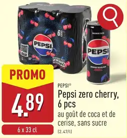 ALDI Pepsi zero cherry aanbieding