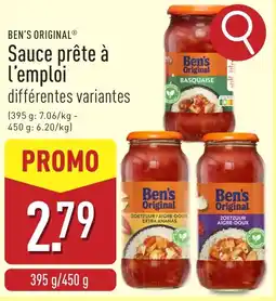 ALDI Ben's original sauce prête à l'emploi aanbieding