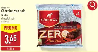 ALDI Côte d'or chocolat zero noir aanbieding