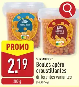 ALDI Sun snacks boules apéro croustillantes aanbieding