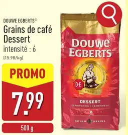 ALDI Douwe egberts grains de café dessert aanbieding