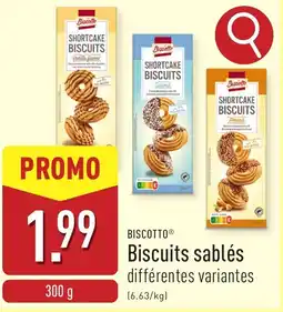 ALDI Biscotto biscuits sablés aanbieding