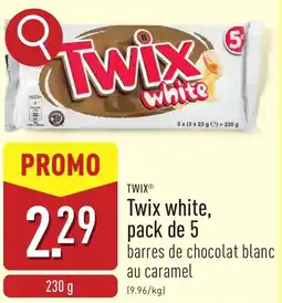 ALDI Twix white pack de 5 aanbieding