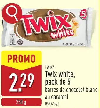 ALDI Twix white pack de 5 aanbieding