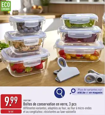 ALDI Crofton boîtes de conservation en verre aanbieding