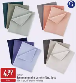 ALDI Crofton essuies de cuisine en microfibre aanbieding